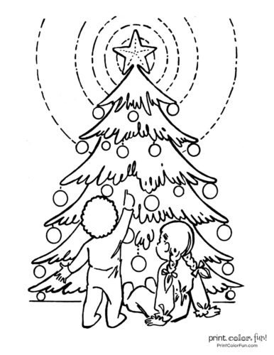 Top 100 Christmas Tree Coloring Pages The Ultimate Free Printable Collection Print Color Fun