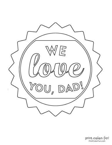 16 Free Printable Father S Day Coloring Pages Print Color Fun