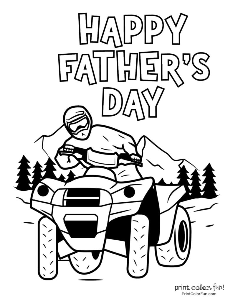 16 free printable Father's Day coloring pages - Print. Color. Fun!