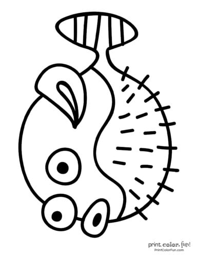 Funny fish coloring page from PrintColorFun com (23)