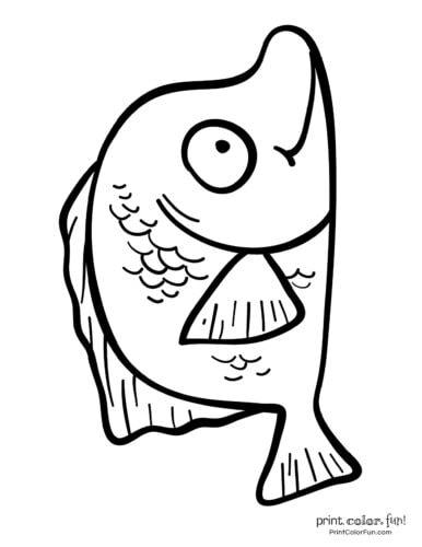 Top 100 fish coloring pages: Cute free printables - Print Color Fun!