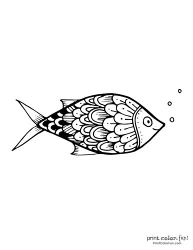 Download Top 100 Fish Coloring Pages Cute Free Printables Print Color Fun