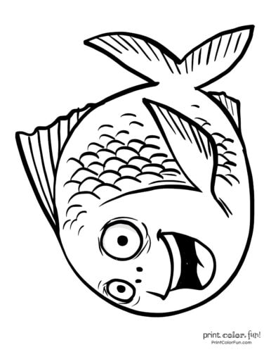 Top 100 Fish Coloring Pages Cute Free Printables Print Color Fun