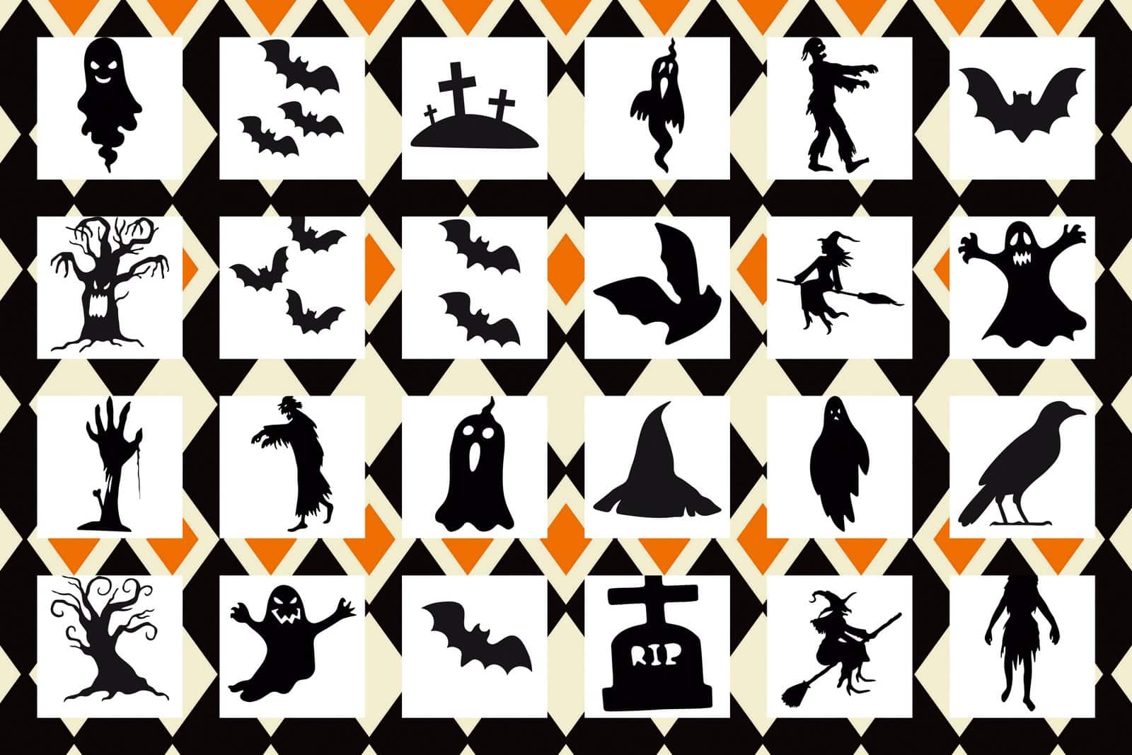 Pumpkin Silhouette Patterns