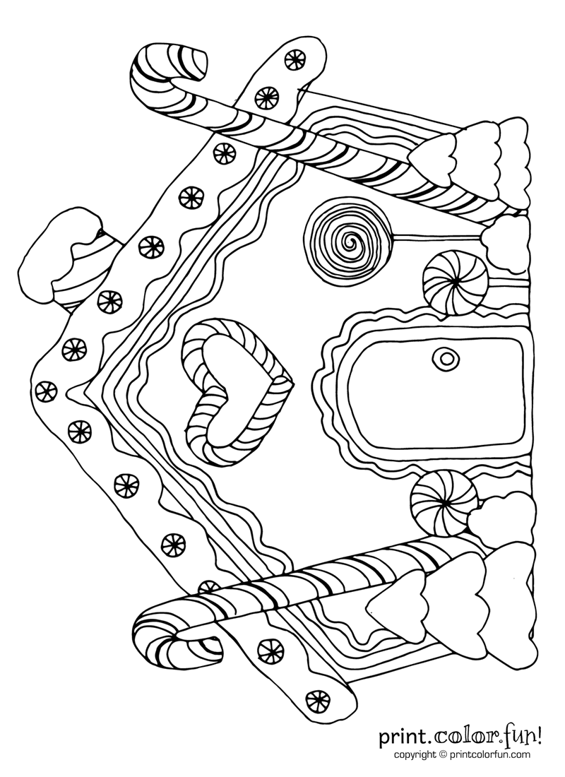 hansel and gretel house coloring page