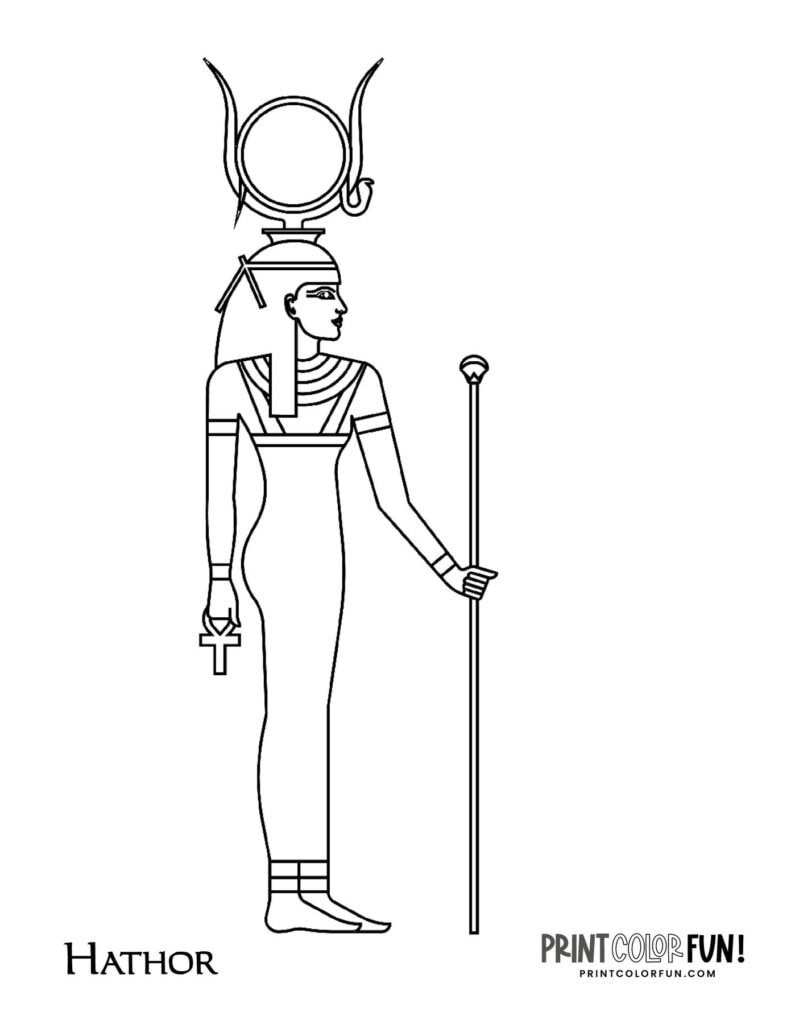 Ancient Egyptian gods & goddesses - Print Color Fun!