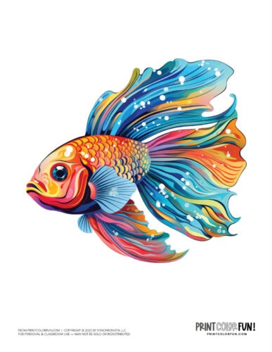 Goldfish color clipart from PrintColorFun com (1)