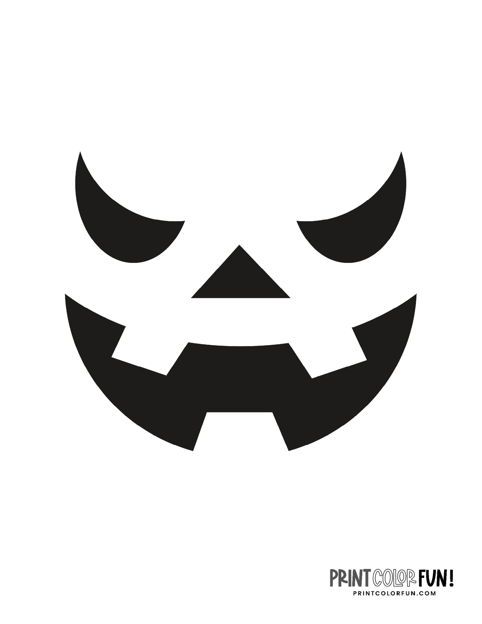 30 Halloween pumpkin face template stencils for carving Jack o'lanterns ...