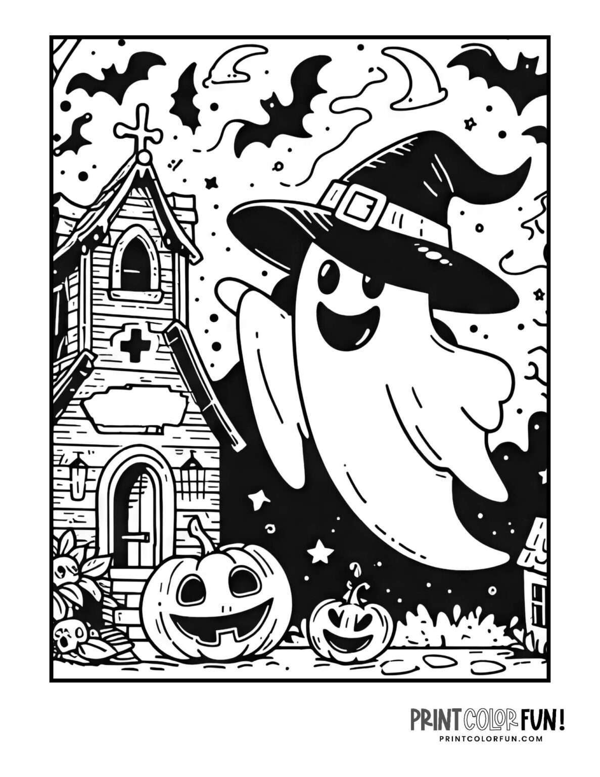 Boo! These 22 ghost coloring pages are your key to spook-tacular fun