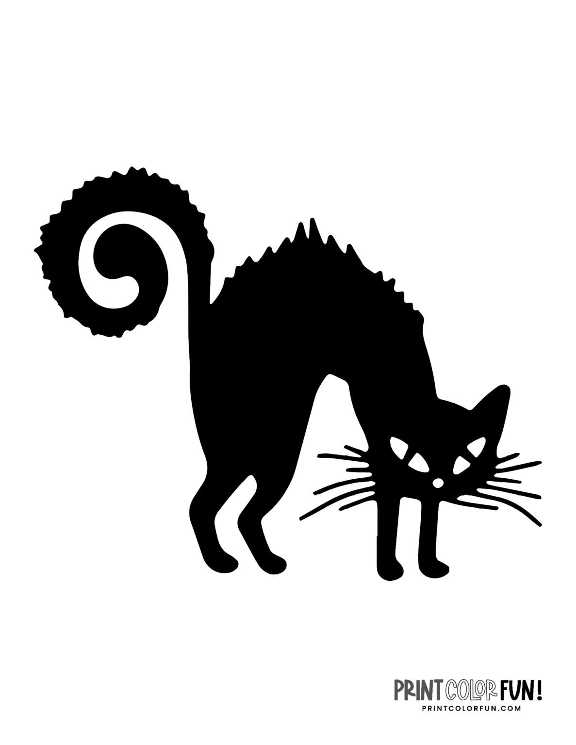 Black cat pumpkin carving stencils: 5 cats for Halloween, at ...