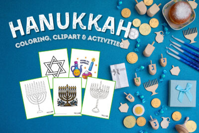 Hanukkah coloring pages, clipart and Jewish holiday info at PrintColorFun com