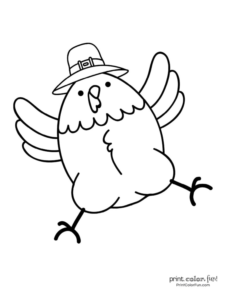 24 terrific Thanksgiving turkey coloring pages for some free printable ...