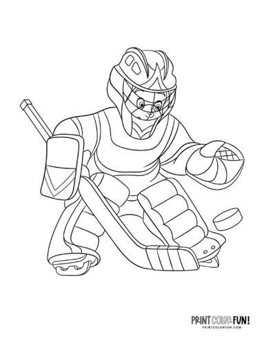 Hockey player coloring page from PrintColorFun com (2)