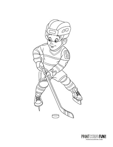Hockey player coloring page from PrintColorFun com (4)