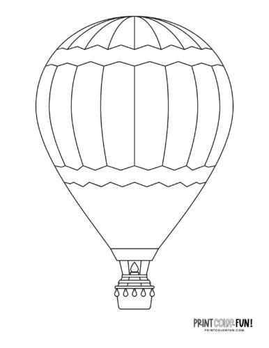 Hot air balloon coloring page at PrintColorFun com 06