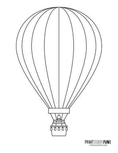 Hot air balloon coloring page at PrintColorFun com 07