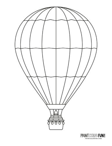 Hot air balloon coloring page at PrintColorFun com 08
