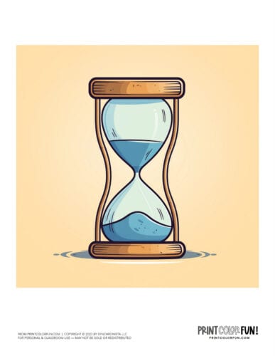 Hourglass color clipart from PrintColorFun com (1)