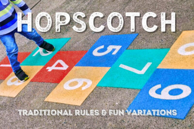 How to play hopscotch - rules and variations at PrintColorFun com