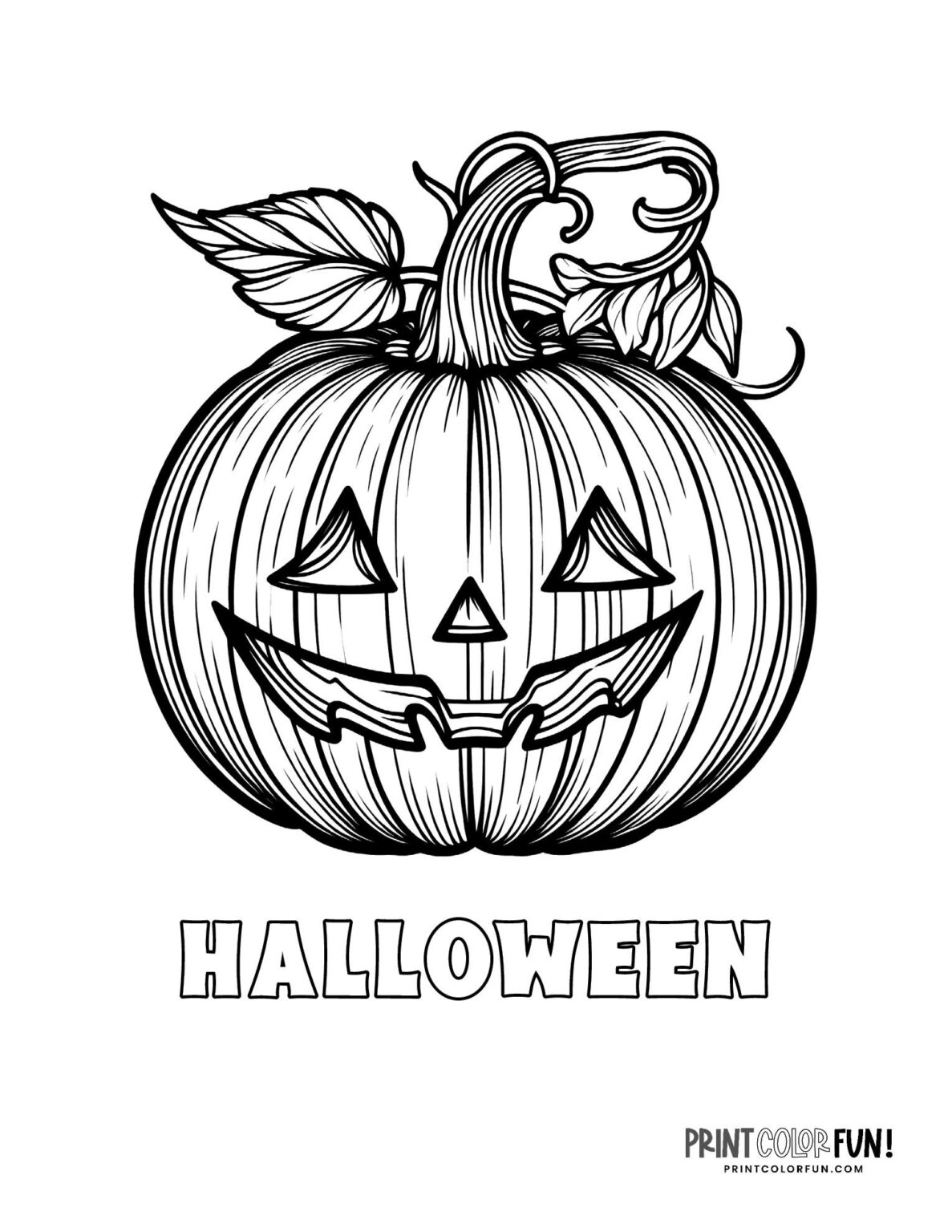 37 Jack-o'lantern coloring pages for Halloween + fun ideas to spice ...