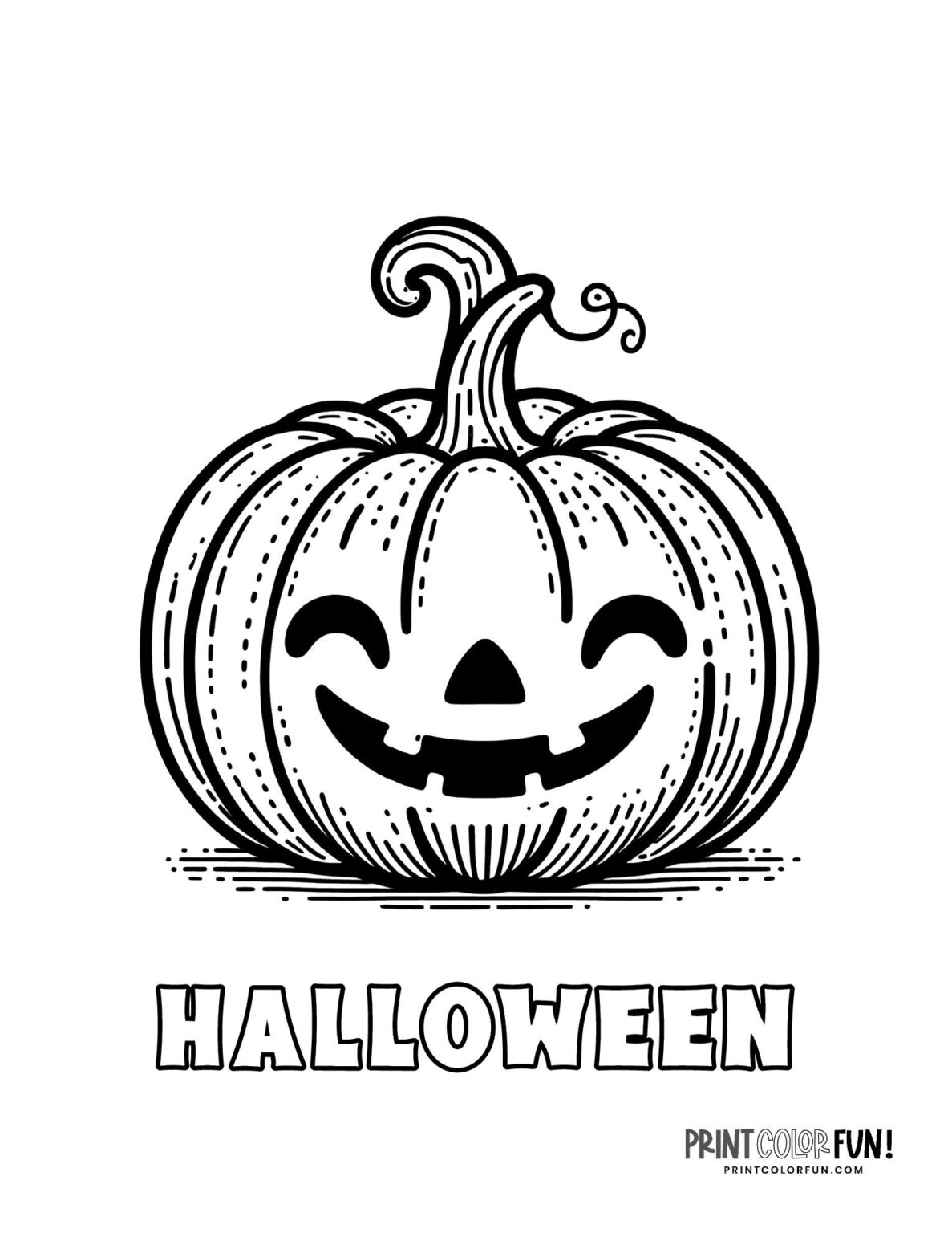 37 Jack-o'lantern coloring pages for Halloween + fun ideas to spice ...