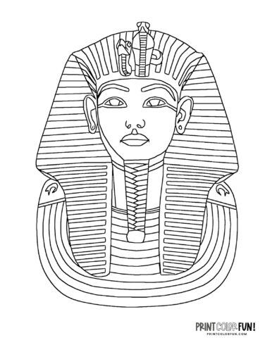King Tut coloring page from PrintColorFun com (4)