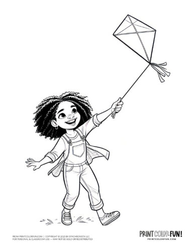 Kite coloring page from PrintColorFun com (04)