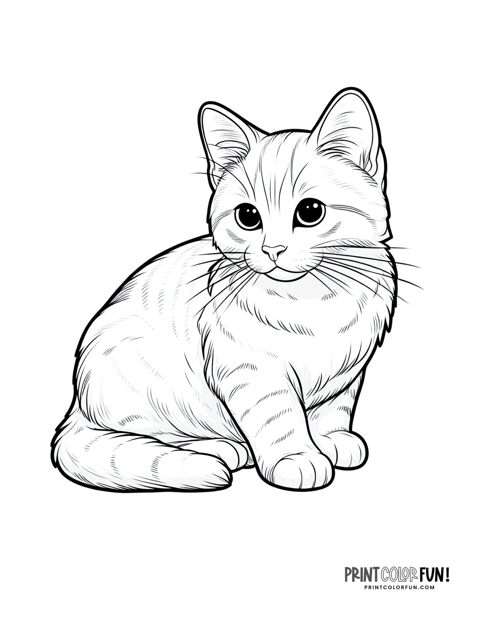 25+ purr-fectly adorable kitten coloring pages, clipart & activities ...