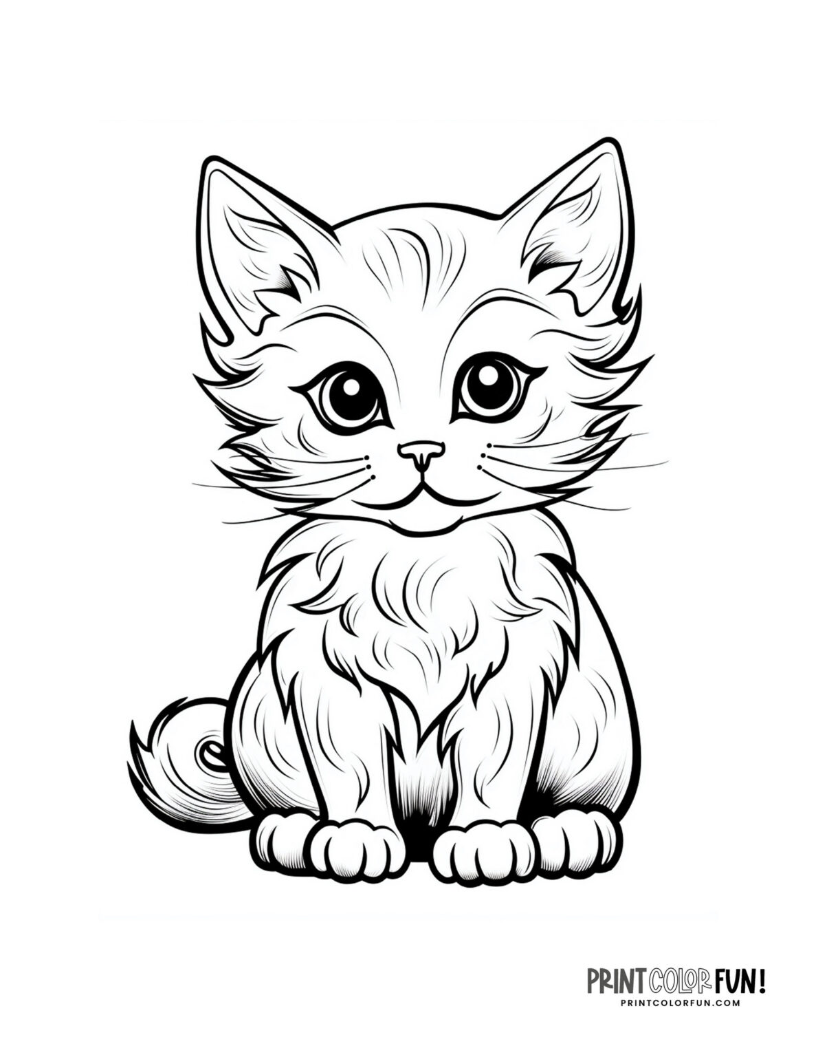25+ purr-fectly adorable kitten coloring pages, clipart & activities