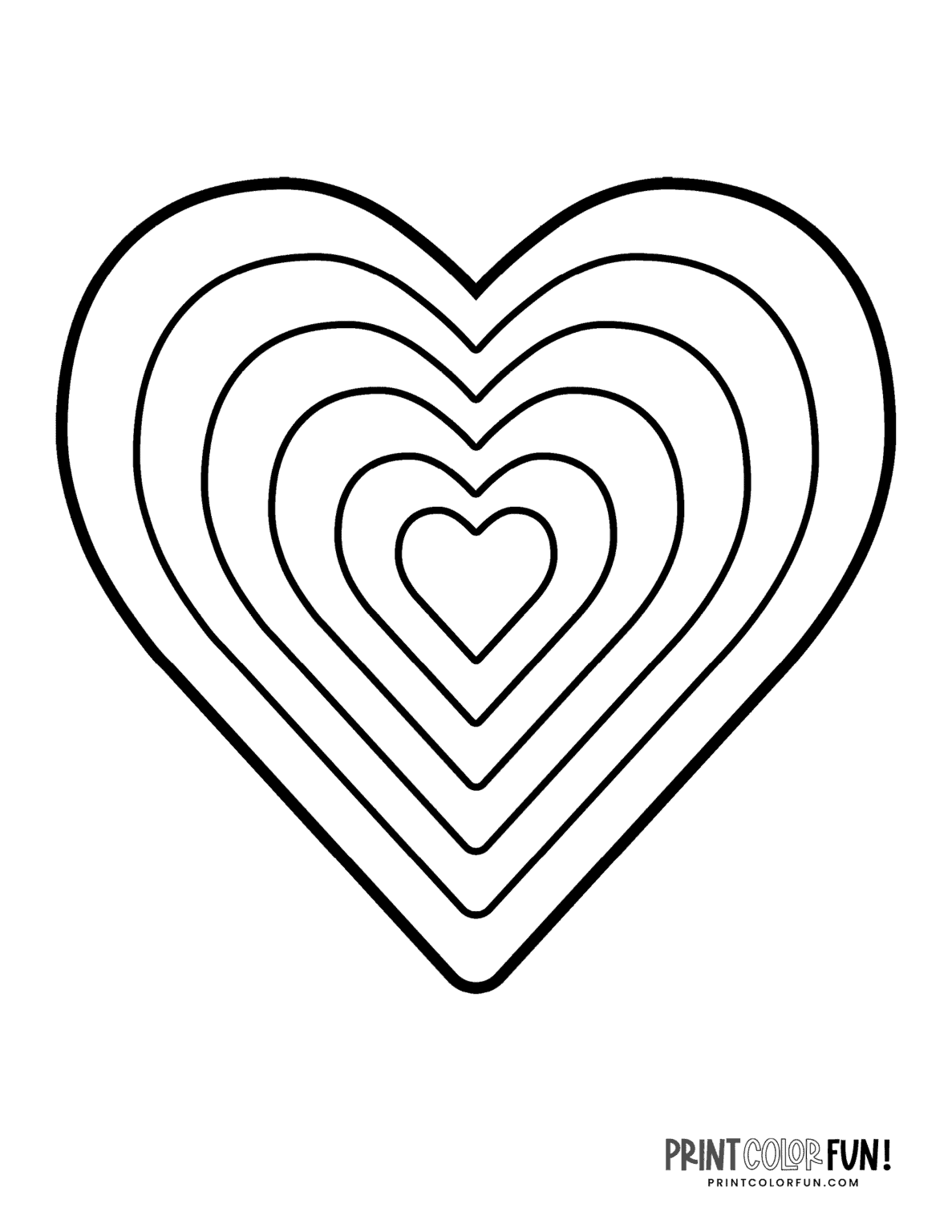 heart coloring pages free printable Hearts printable coloring pages