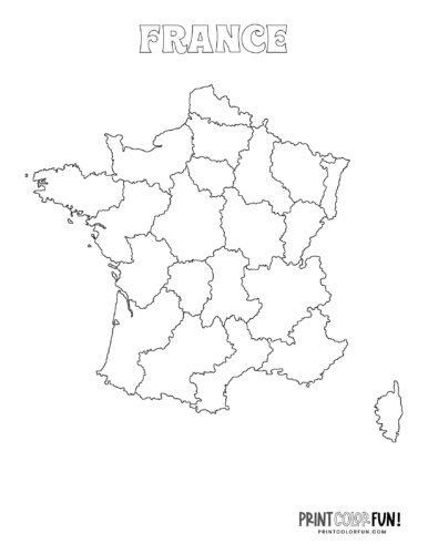 Maps of France to color (2)