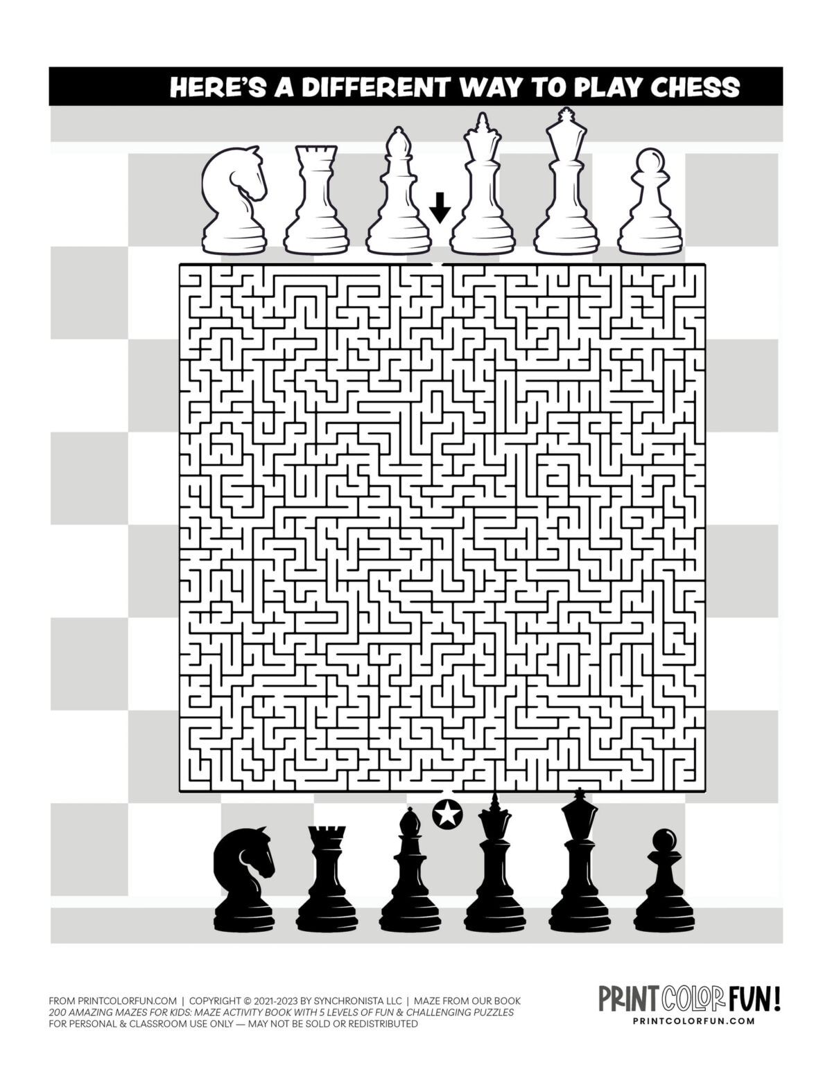 Hard maze difficulty: 11 big advanced skill printable mazes for kids ...