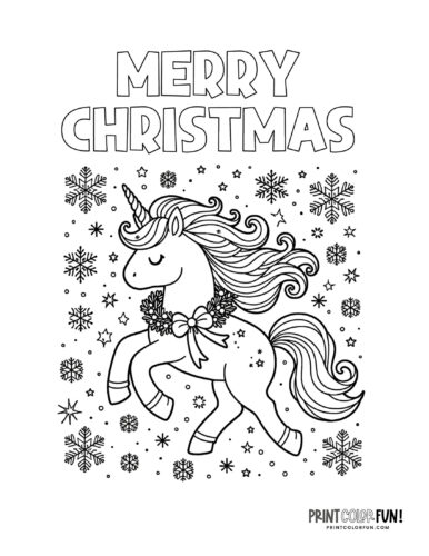 Merry Christmas sign coloring page from PrintColorFun com 05