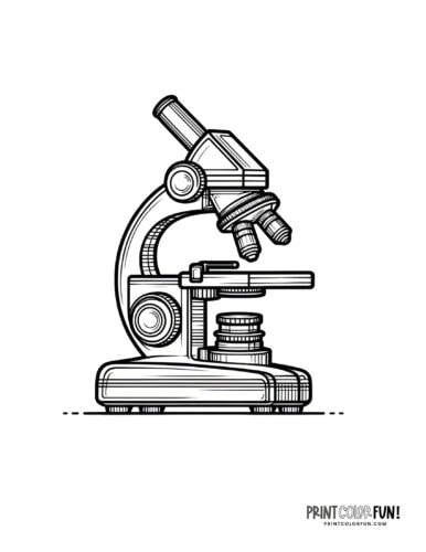 Microscope coloring page from PrintColorFun com (2)