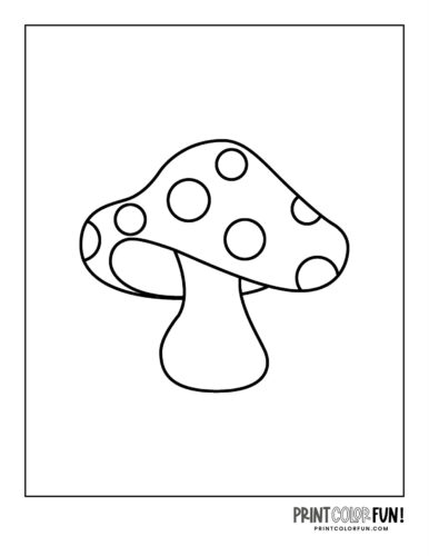 Mushrooms coloring pages at PrintColorFun com (2)