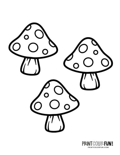 Mushrooms coloring pages at PrintColorFun com (4)