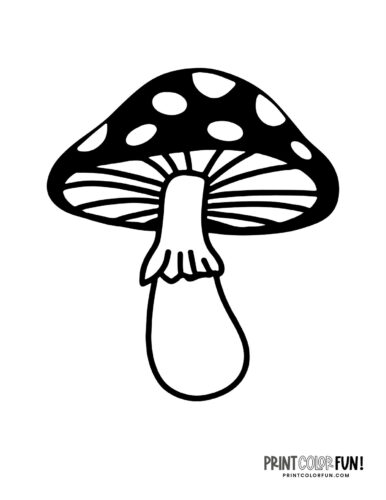 Mushrooms coloring pages at PrintColorFun com (6)