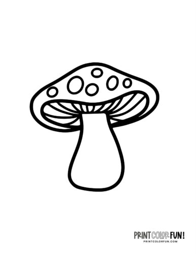 Mushrooms coloring pages at PrintColorFun com (8)