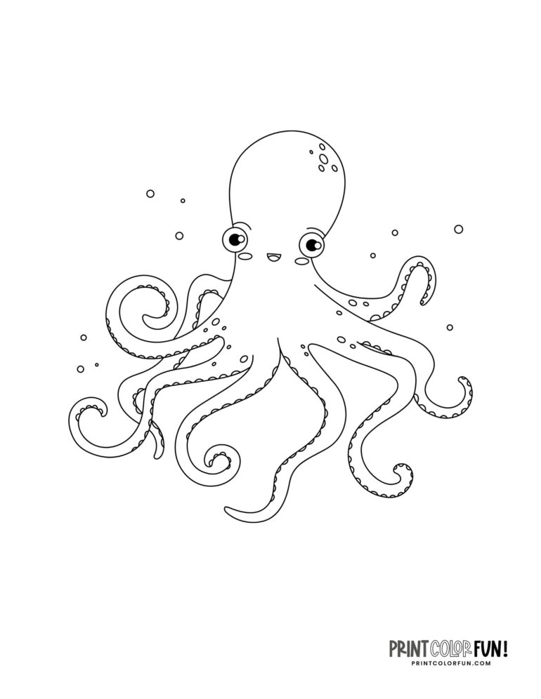 15 octopus drawings & clipart: Make waves with these fun craft ...