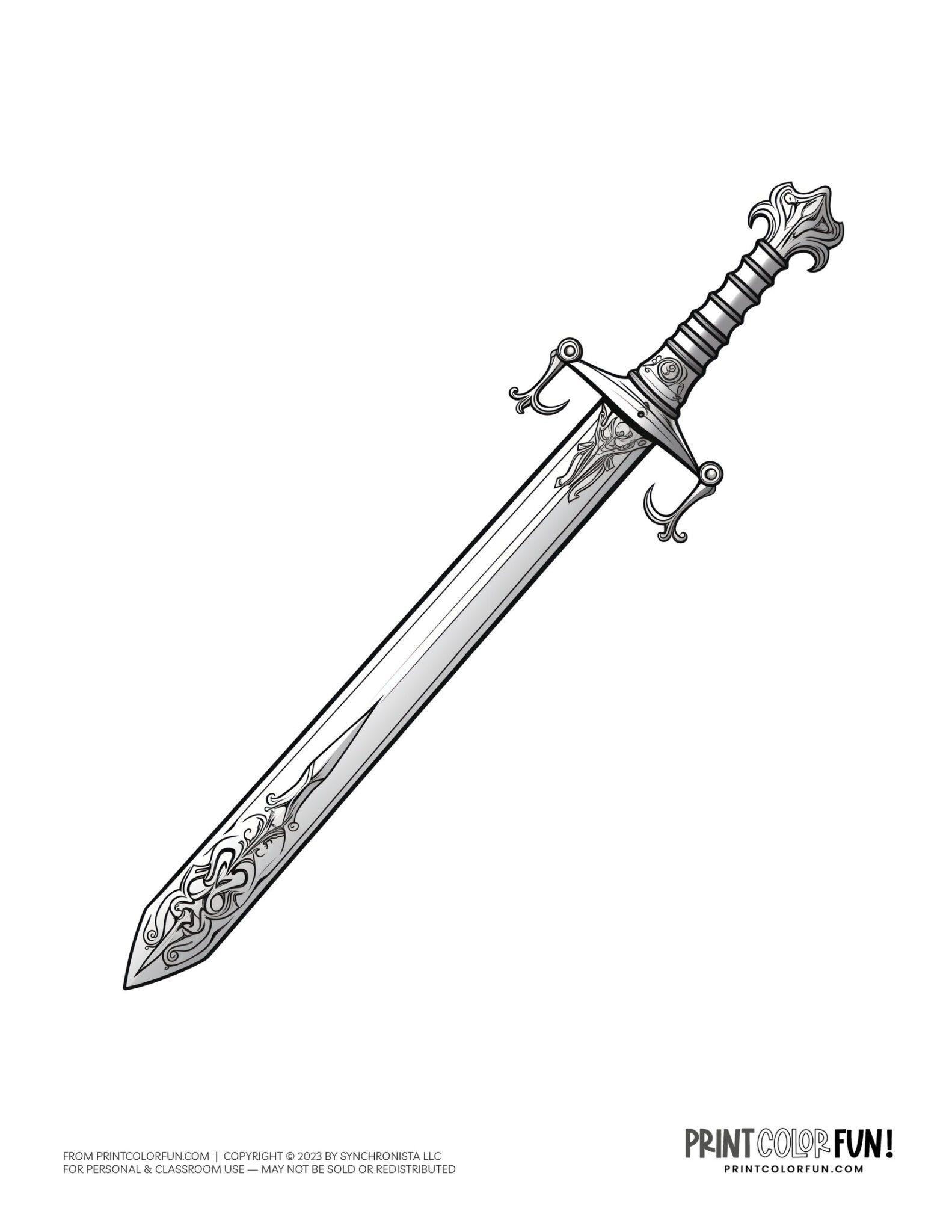 Epic sword drawings & clipart: 10 fun learning activities for young ...