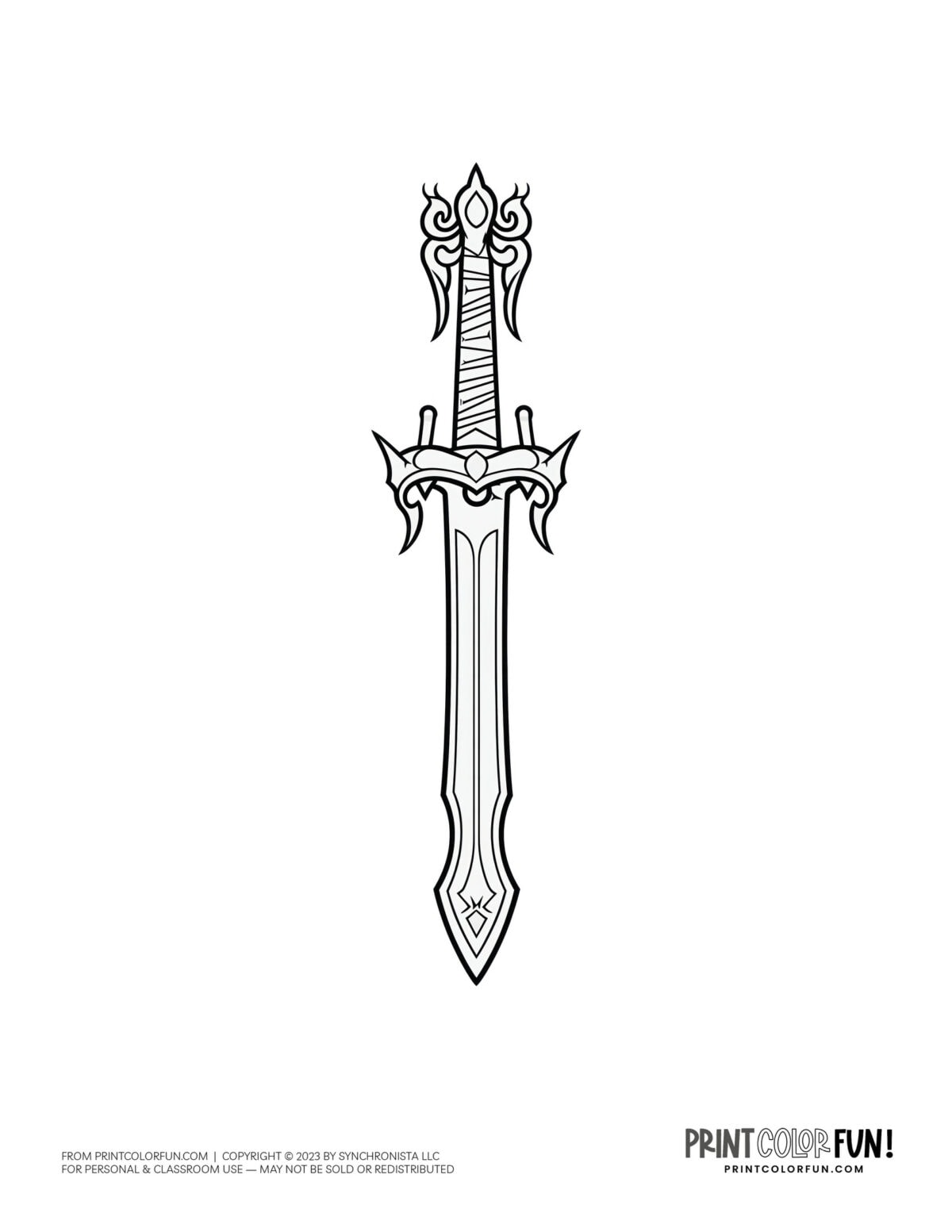 Epic sword drawings & clipart: 10 fun learning activities for young ...