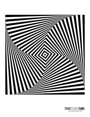 Optical illusion Twisting stripes printable at PrintColorFun com