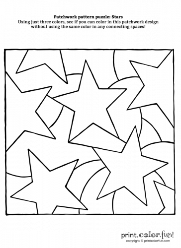 Patchwork-puzzle---Stars