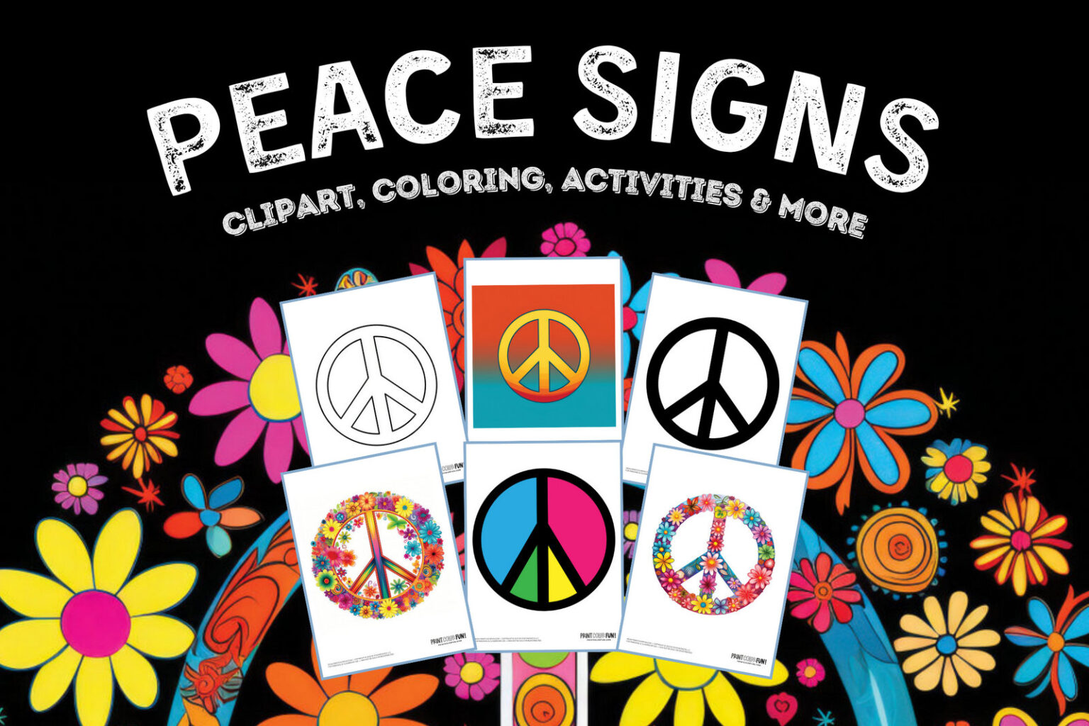 Get inspired with 10+ peace sign drawings and clipart, plus craft and ...
