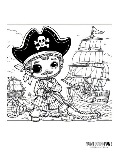 Pirate coloring page from PrintColorFun com (1)