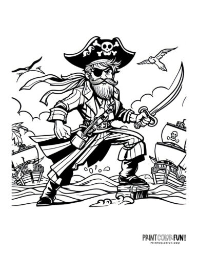 Pirate coloring page from PrintColorFun com (2)