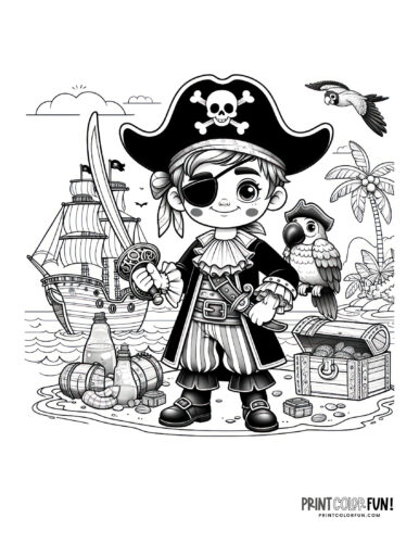 Pirate coloring page from PrintColorFun com (7)