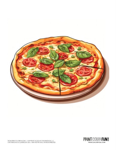 Pizza color clipart from PrintColorFun com (1)