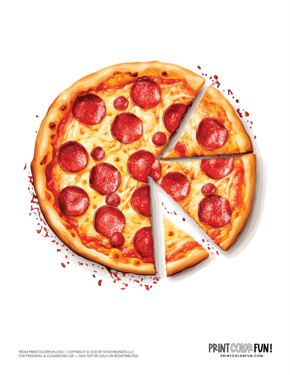 Get creative with 20 pizza clipart & coloring pages + a guide to fun