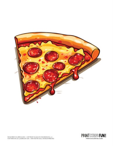 Pizza slice color clipart from PrintColorFun com (1)